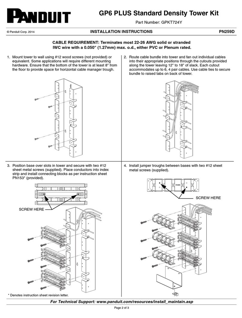 Panduit GP6 Plus installation instructions