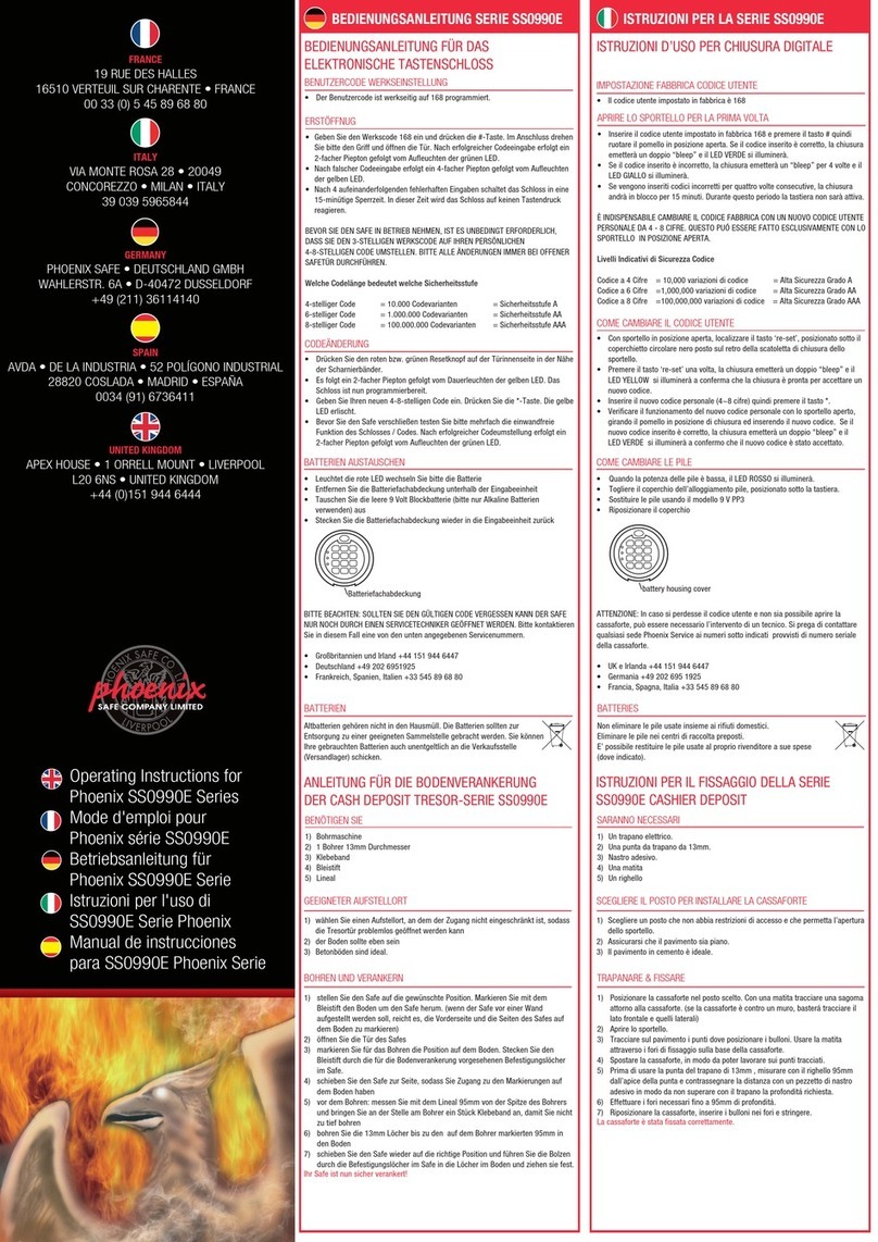 Phoenix SS0990E Series User manual