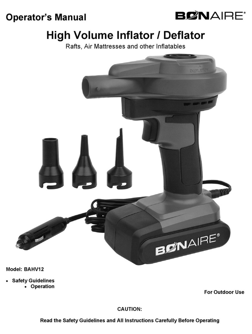 BONAIRE BAHV12 Operator's manual