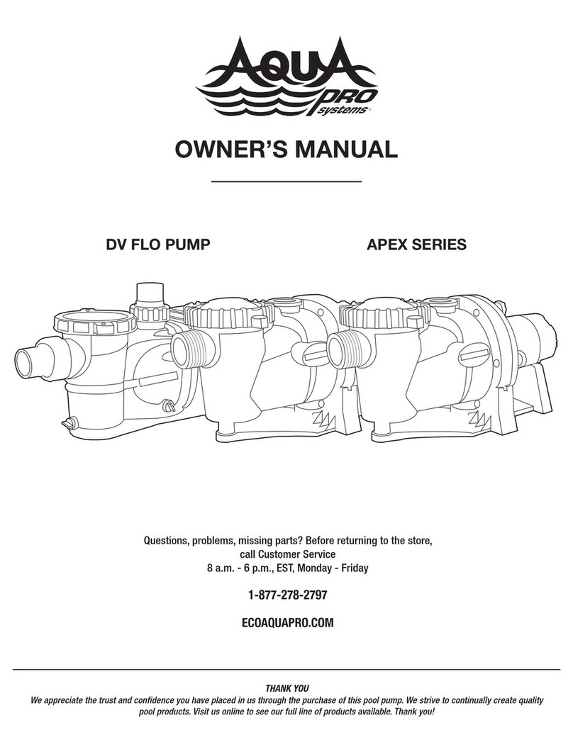 Aqua PRO DV FLO owner's manual
