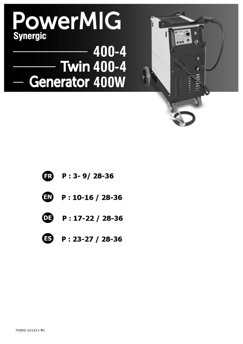 Synergic PowerMig 400-4 manual