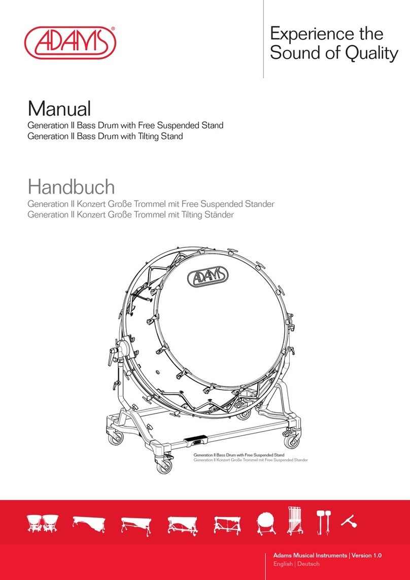 Adams Generation II Bass Drum with Free Suspended... manual