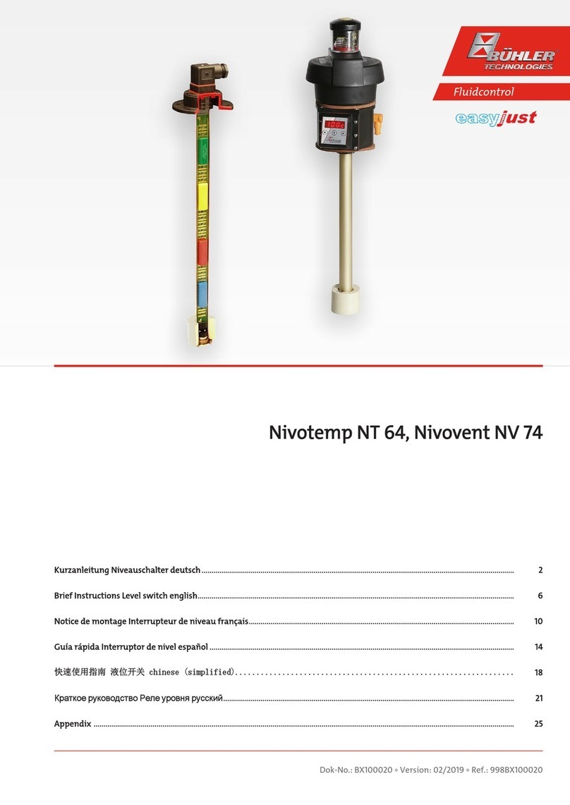 Bühler technologies Nivotemp NT 64 Reference guide