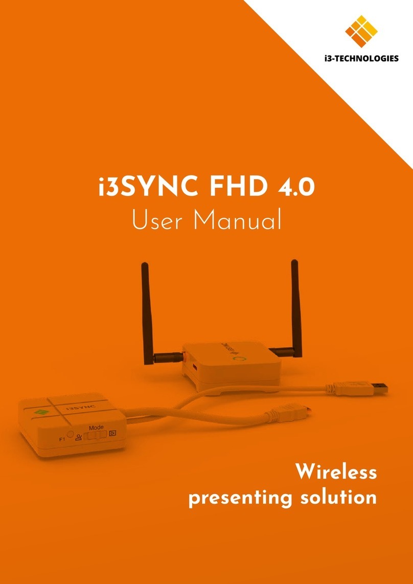 i3-TECHNOLOGIES i3SYNC FHD RX 4.0 User manual