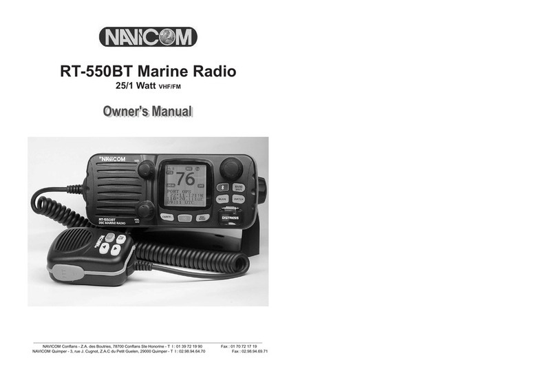 NAVICOM RT-550BT owner's manual