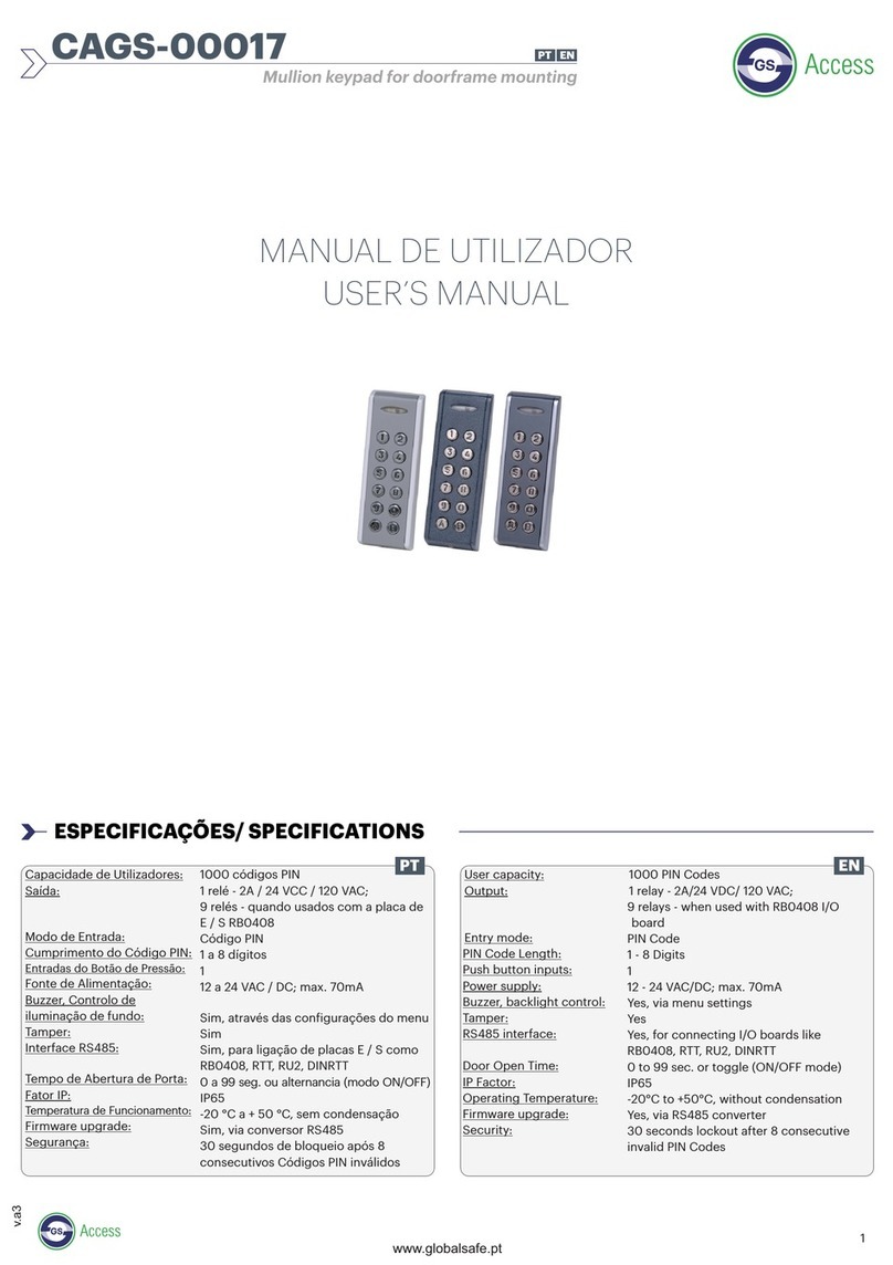 GS Access CAGS-00017 User manual