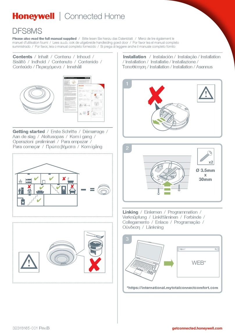 Honeywell DFS8MS quick start guide