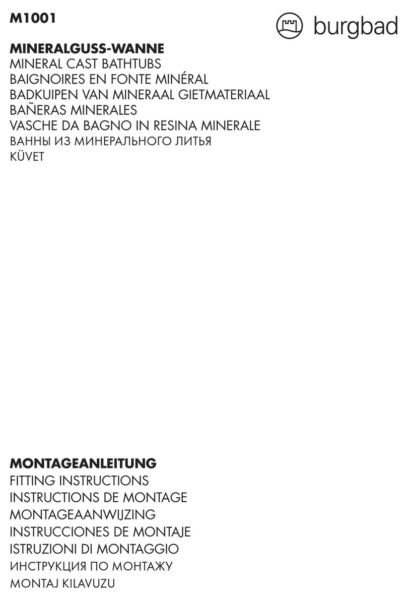burgbad CRONO M1001 Fitting instructions
