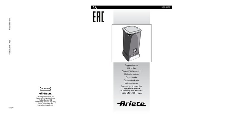 ARIETE ARC287803 Instructions for use