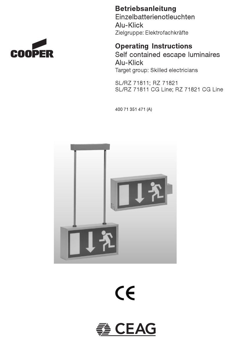 Cooper CEAG RZ 71811 operating instructions