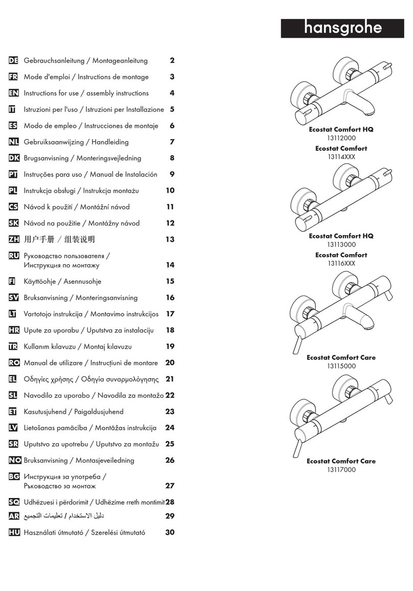 Hans Grohe Ecostat Comfort HQ Series Instructions for use/assembly instructions