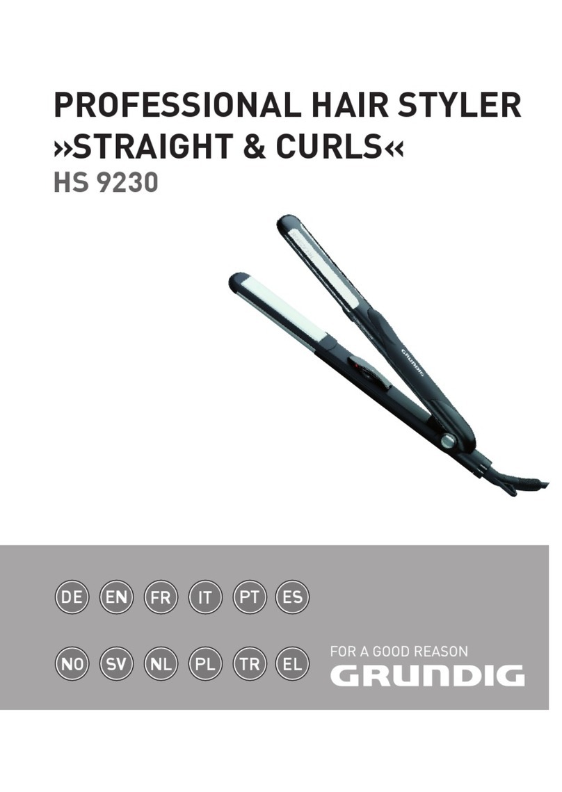 Grundig STRAIGHT & CURLS HS 9230 User manual