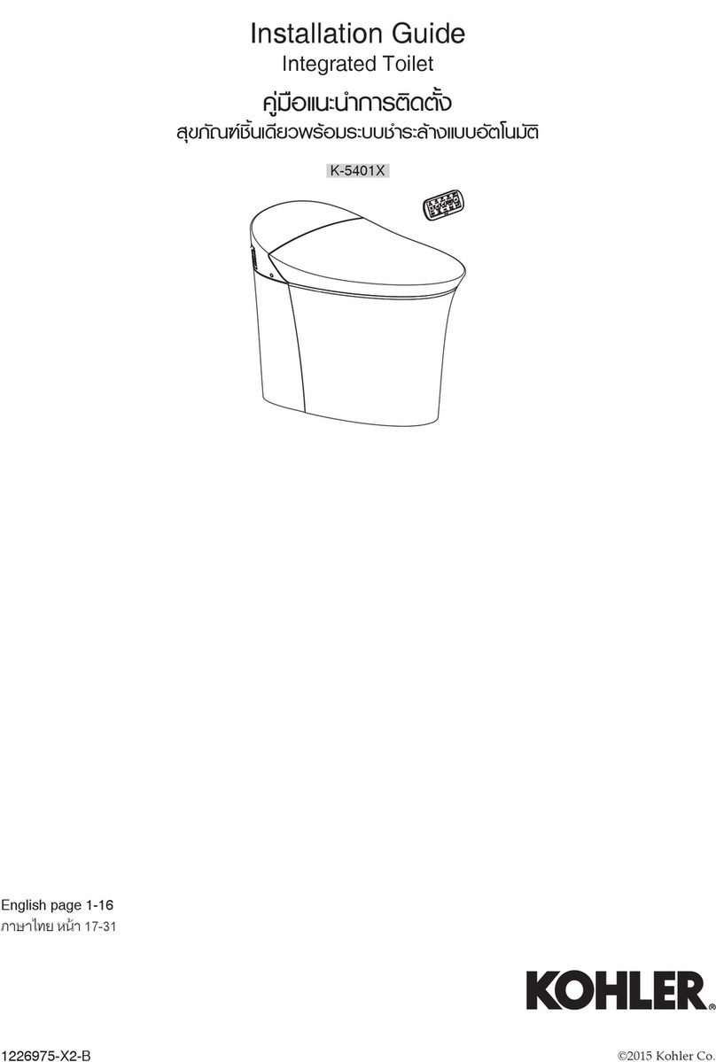 Kohler K-5401X installation guide