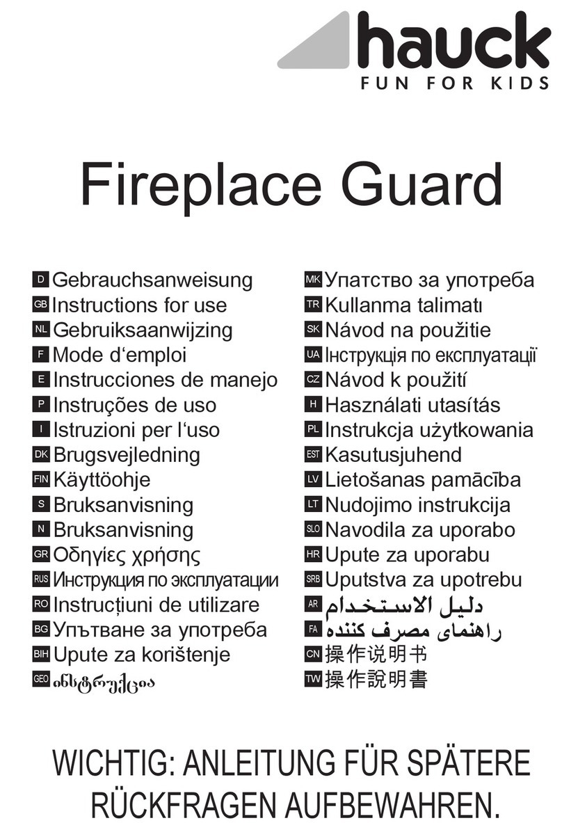 Hauck Fireplace Guard Instructions for use
