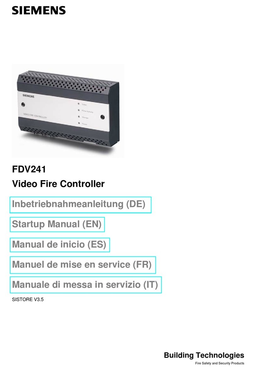 Siemens FDV241 Installation and operation manual