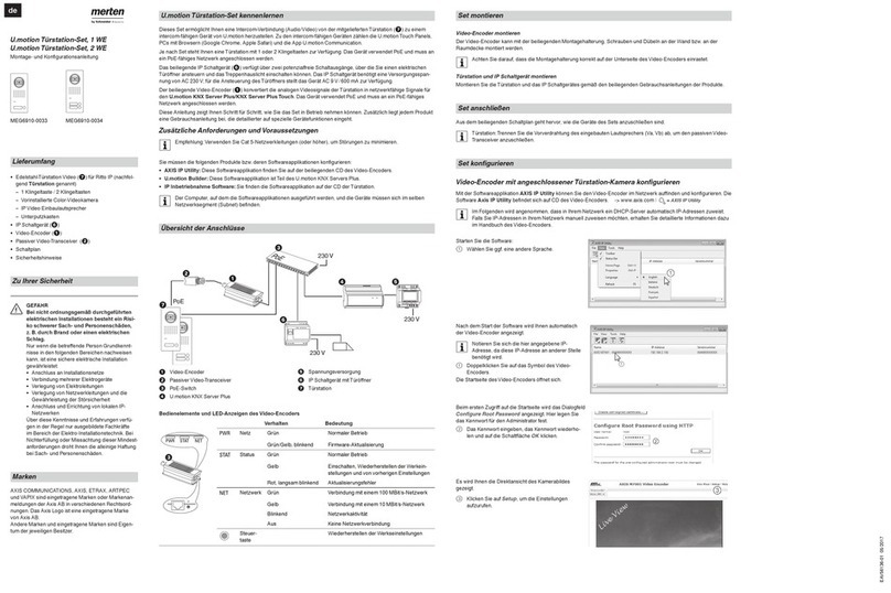 merten U.motion MEG6910-0034 Installation and configuration instructions