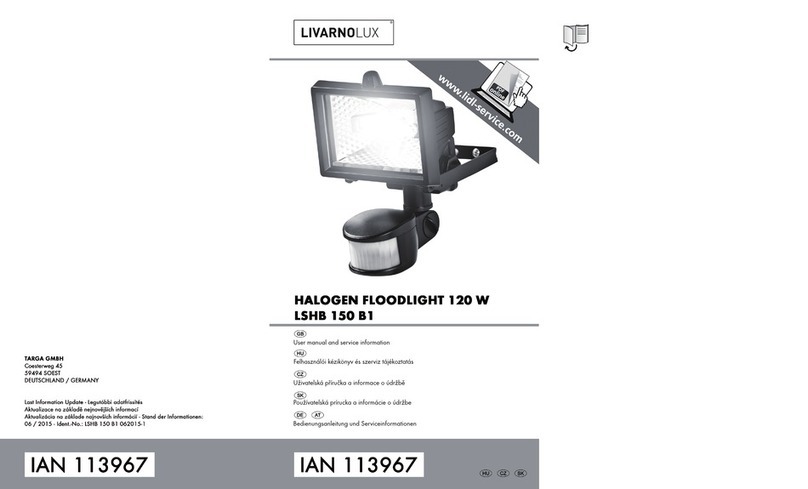 LIVARNO LUX LSHB 150 B1 User manual and service information