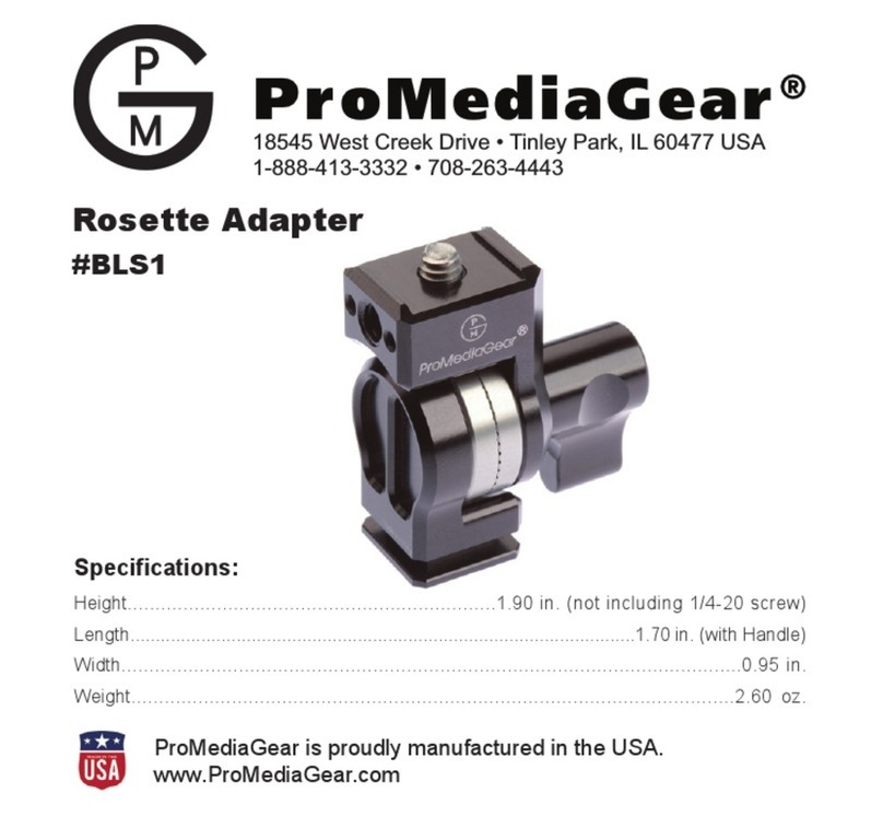ProMediaGear Rosette Adapter BLS1 instructions