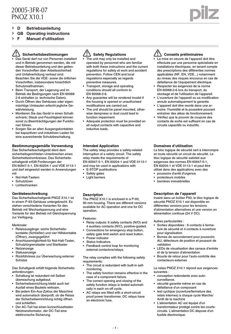 Pilz PNOZ X10.1 User manual