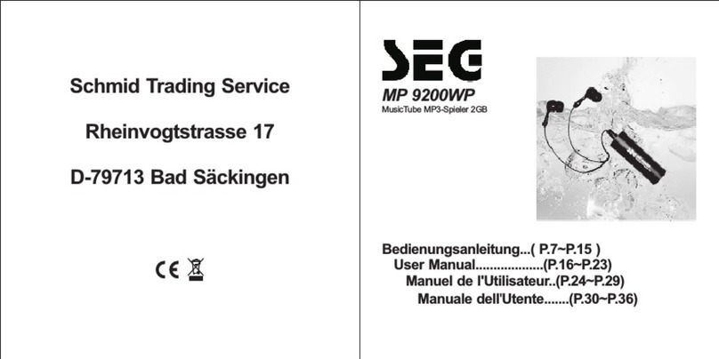 Seg MP 9200WP MusicTube user manual