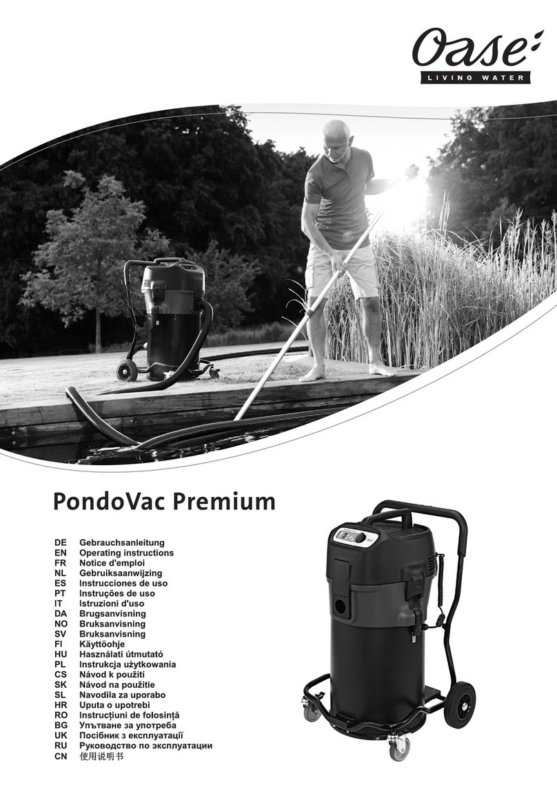 Oase PondoVac Premium operating instructions