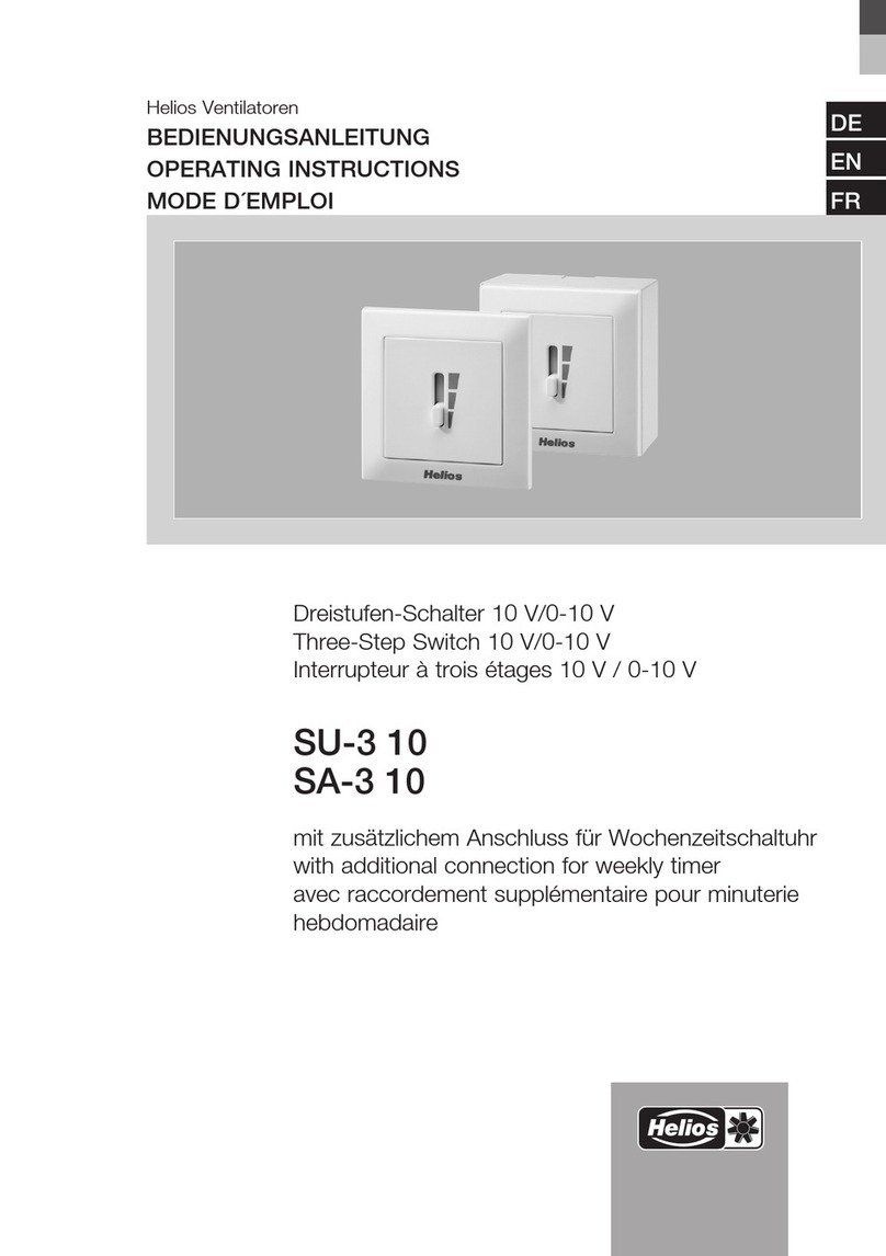 Helios SU-3 10 operating instructions