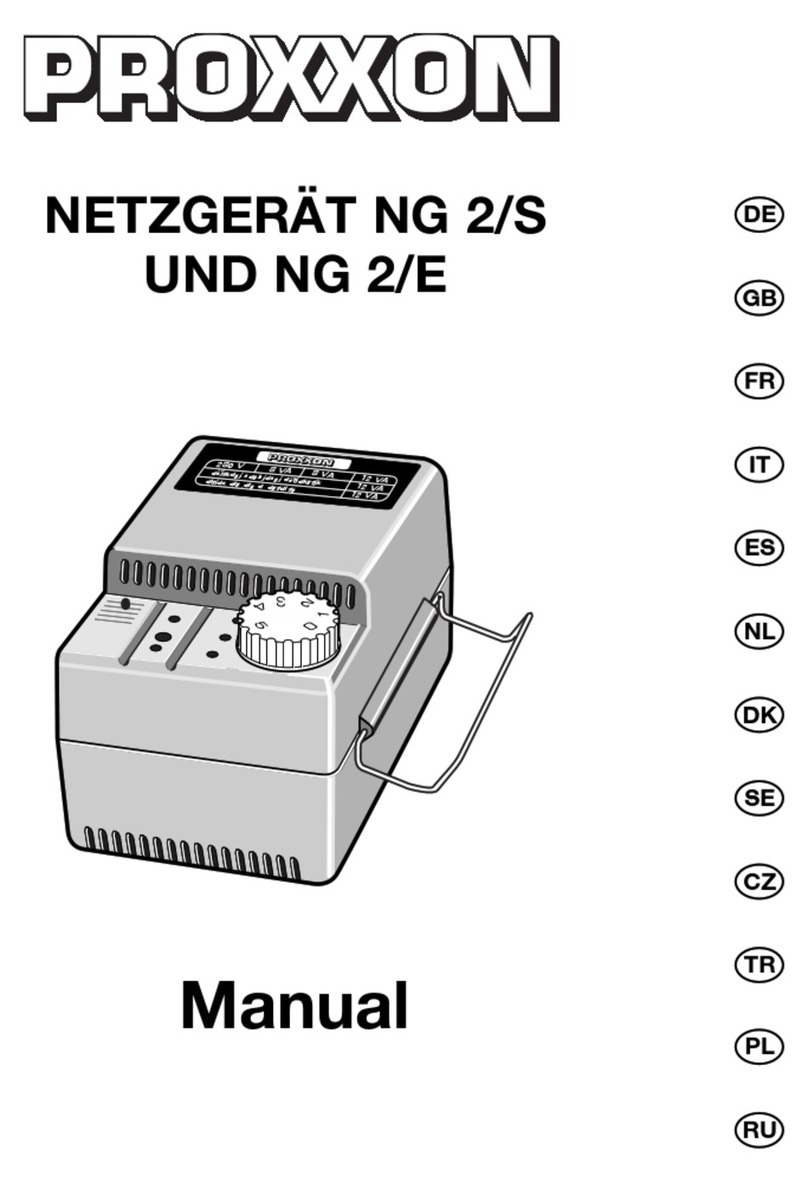 Proxxon NG 2/S Translation of the original operating instructions