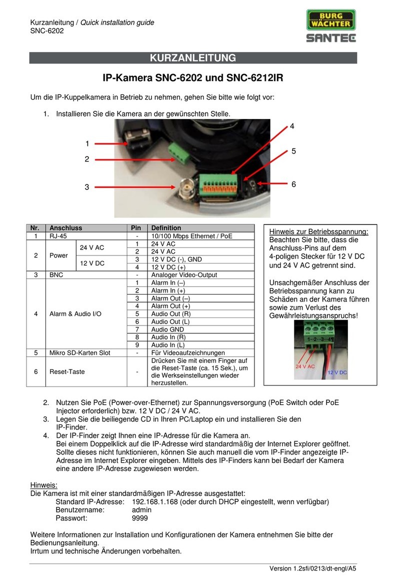 Burg Wächter SNC-6202 User manual