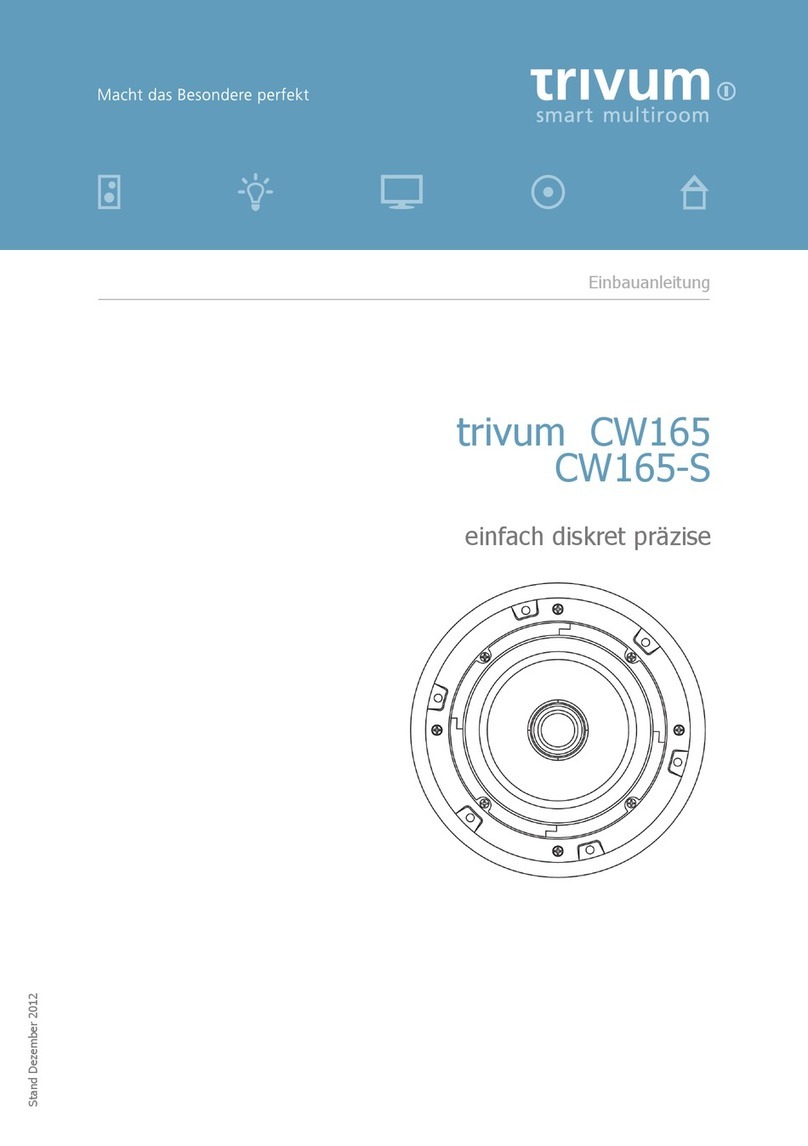 Trivum CW Series installation manual