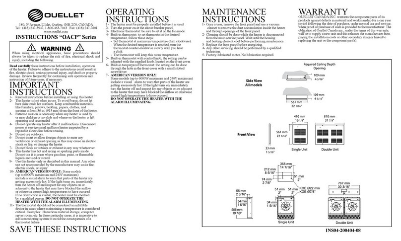 Ouellet OACP Series User manual