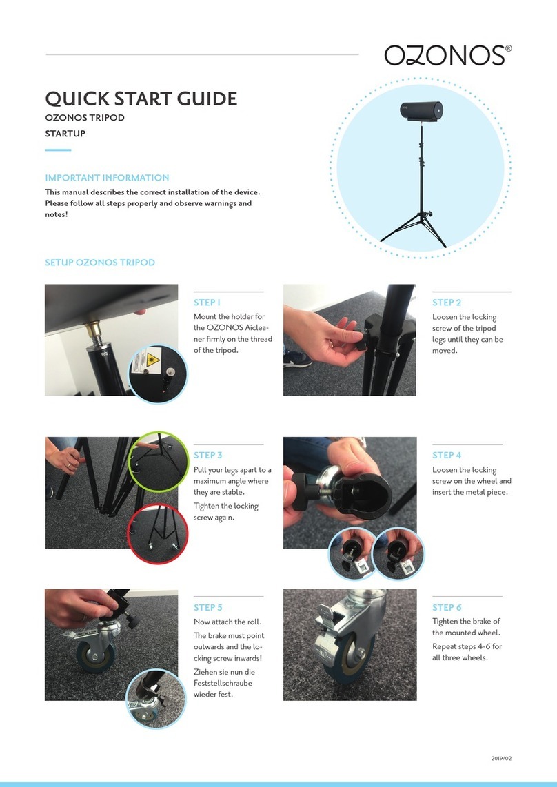 ozonos TRIPOD quick start guide