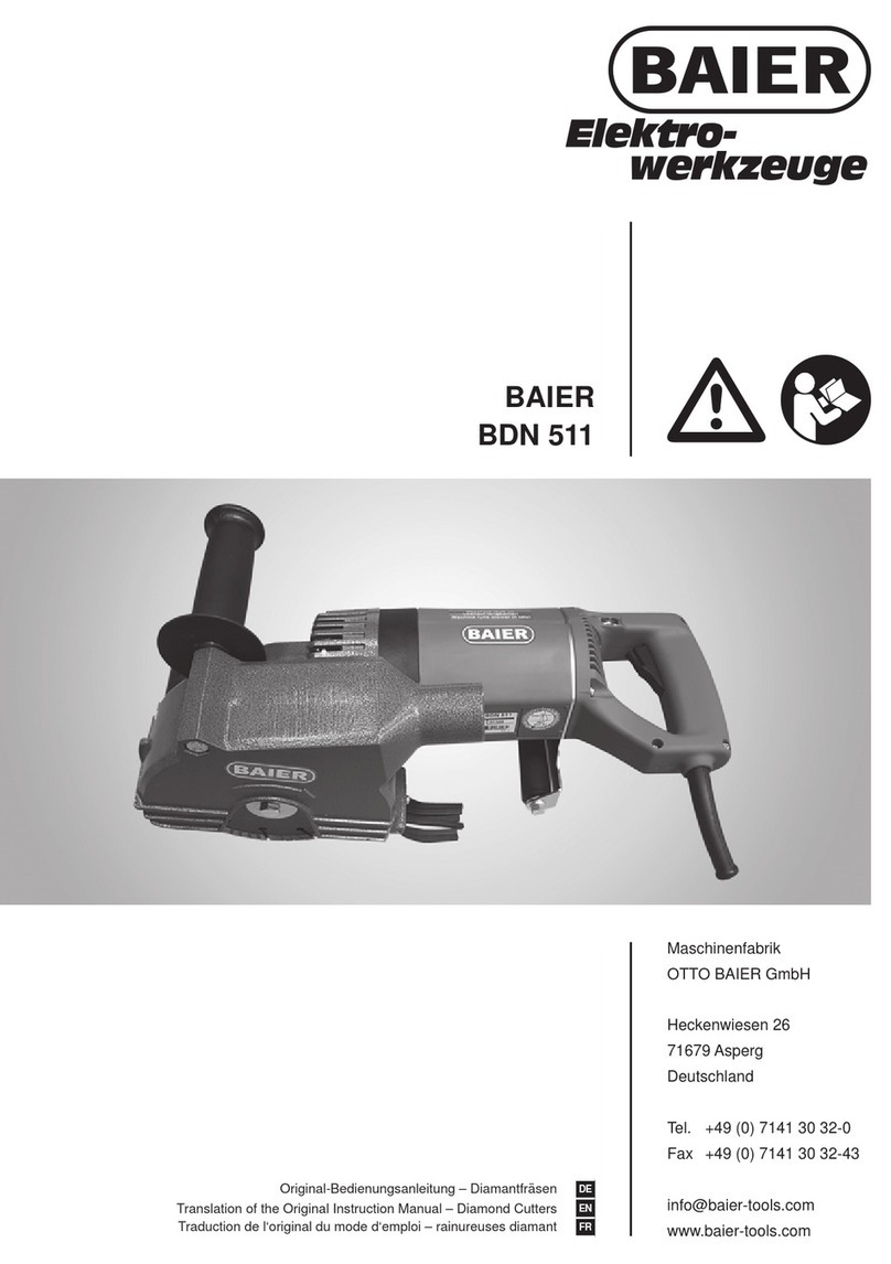 Baier BDN 511 Translation of the original instruction manual Baier BDN 511 Translation of the original instruction manual