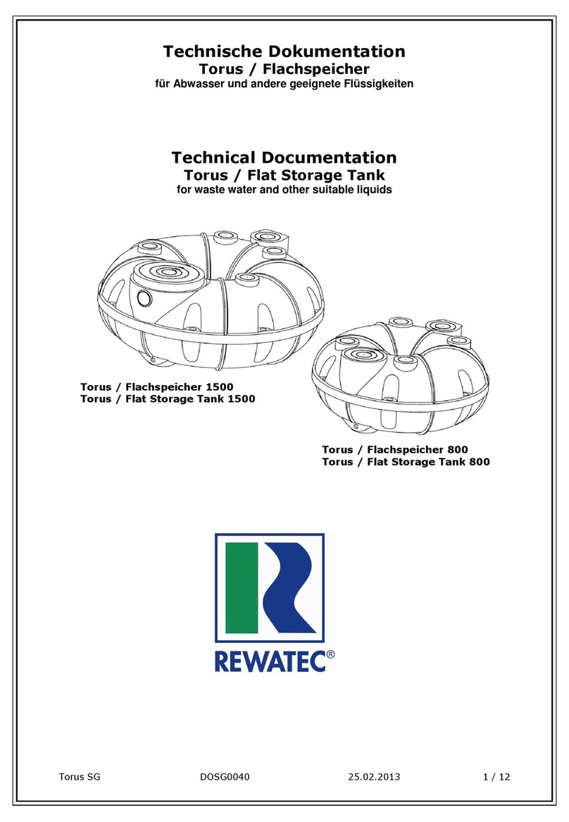 Rewatec Torus 800 Technical documentation