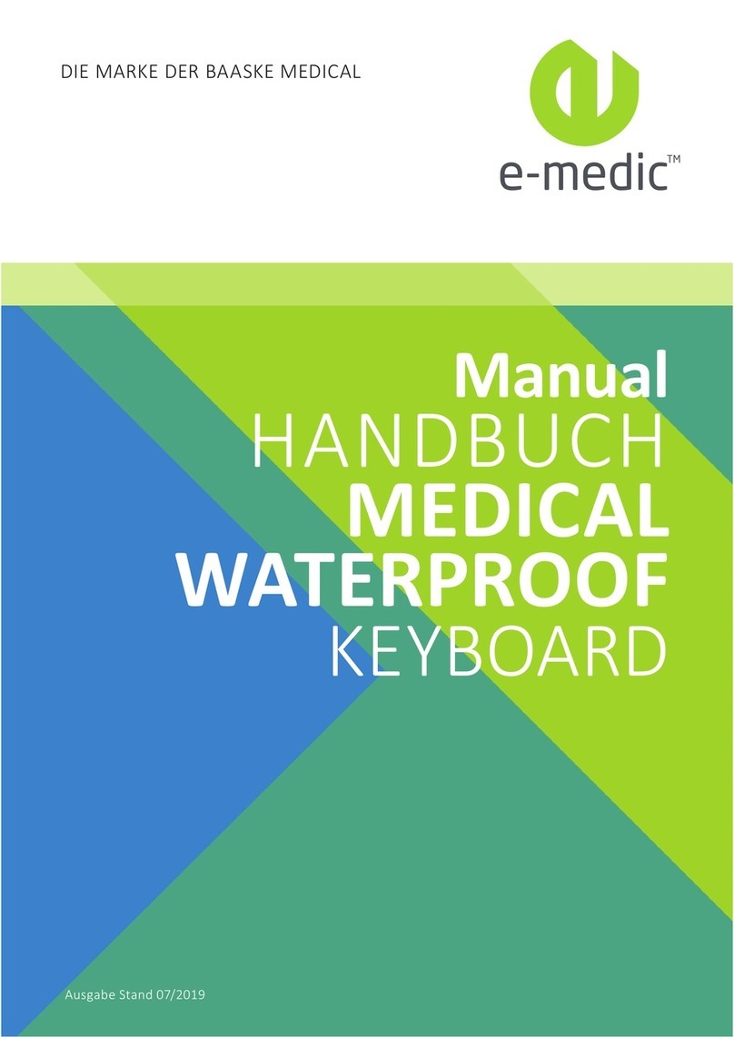 Baaske Medical e-medic Keyboard manual