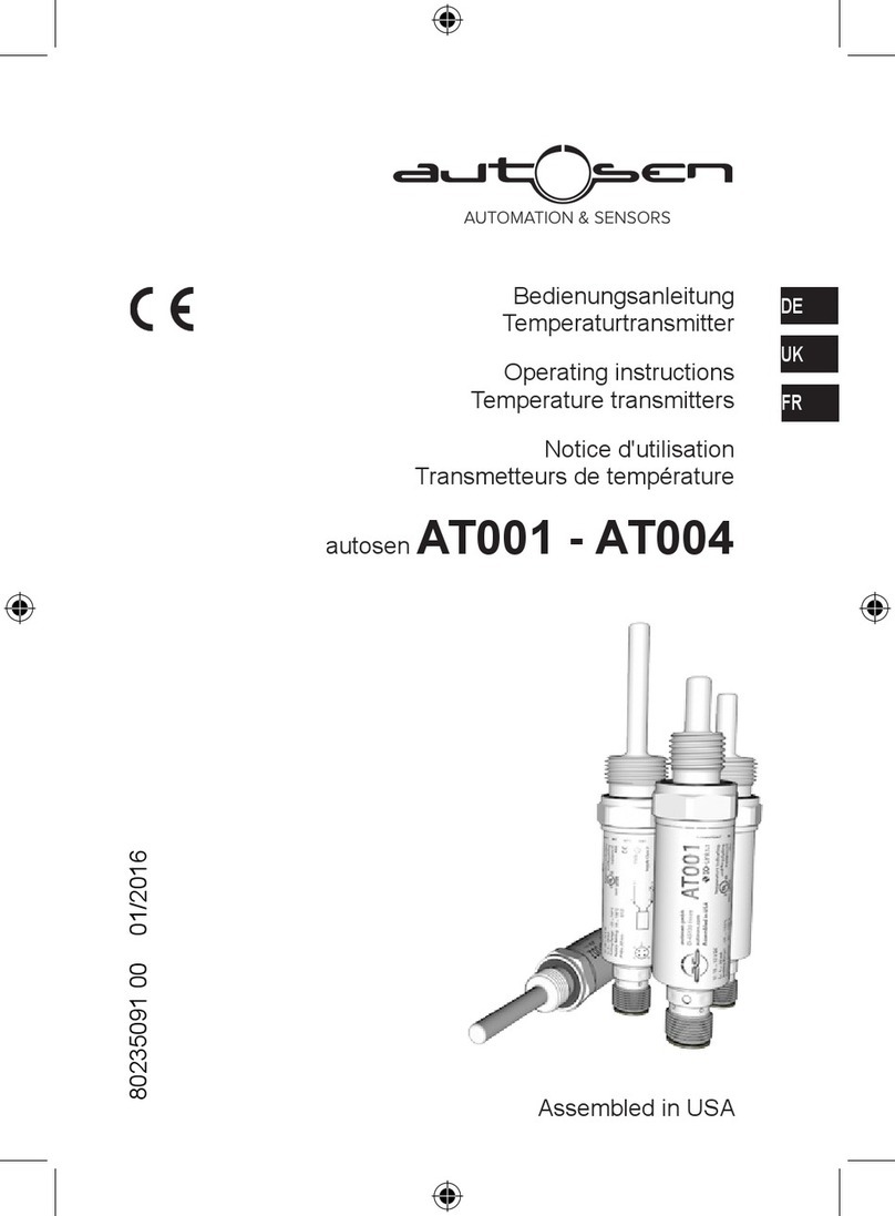 autosen AT001 operating instructions