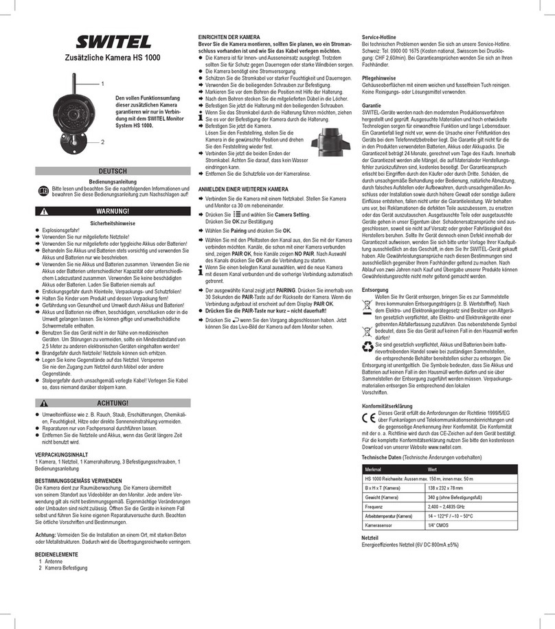 switel HS 1000 operating instructions