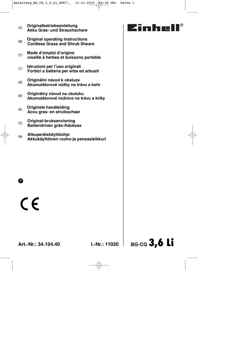 EINHELL BG-CG 3,6 Li User manual EINHELL BG-CG 3,6 Li User manual