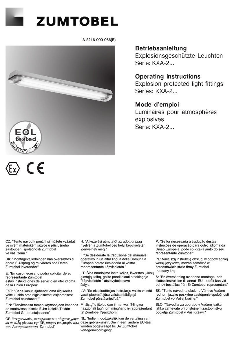 Zumtobel KXA-2 Series operating instructions
