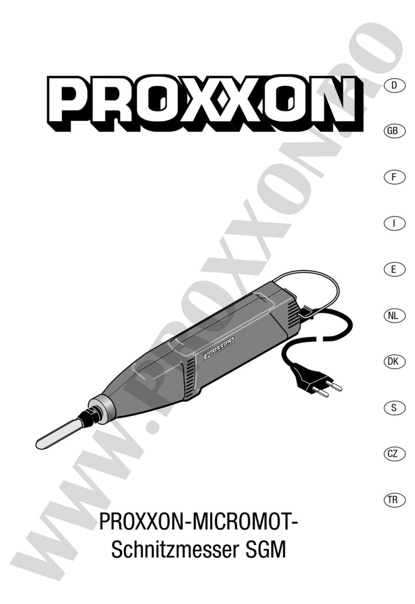 Proxxon MICROMOT SGM operating instructions