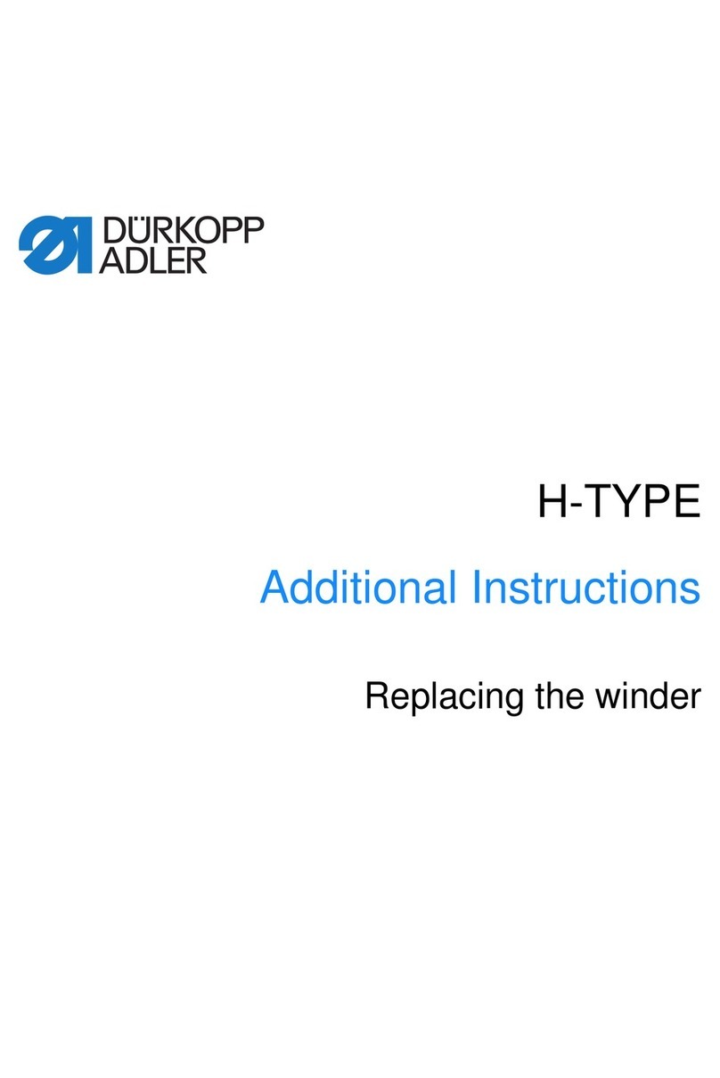 DURKOPP ADLER H-TYPE Series Operating manual