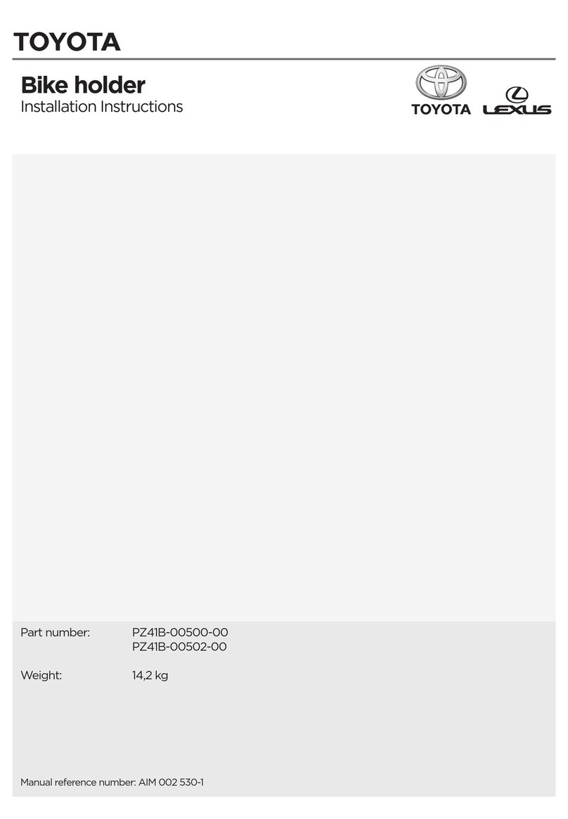 Toyota PZ41B-00500-00 installation instructions