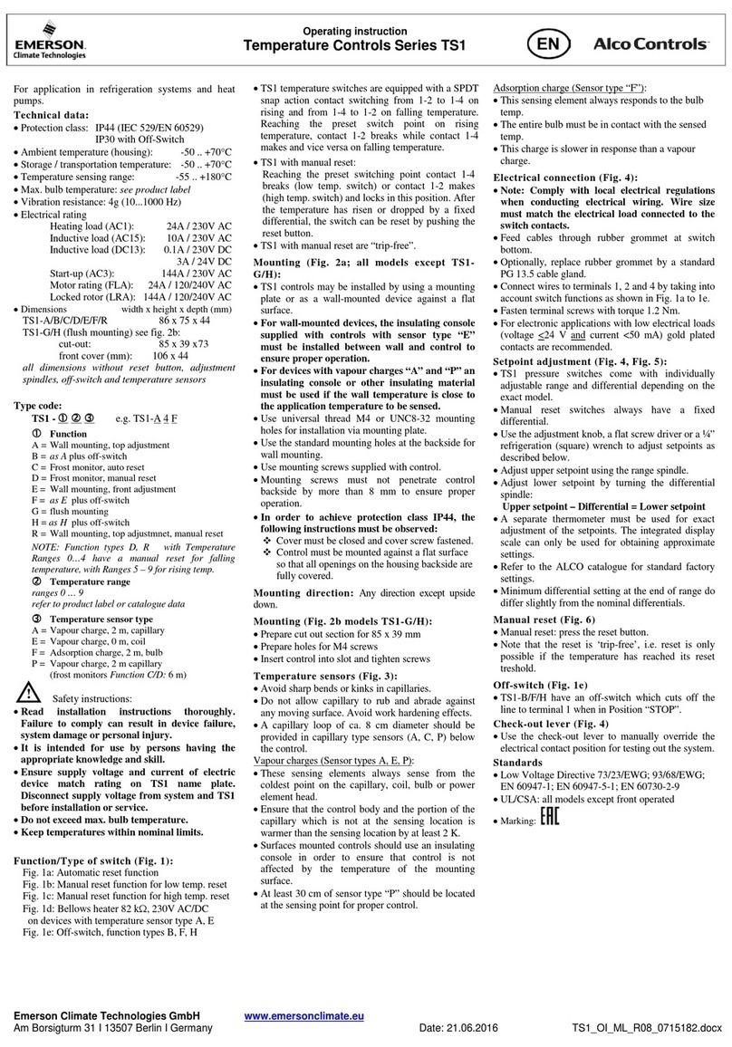 Emerson TS1-G User manual