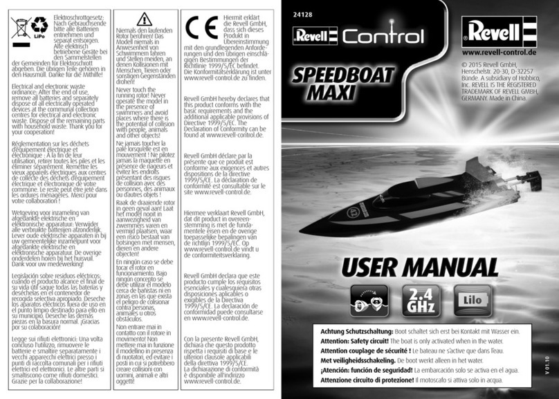 REVELL Control SPEEDBOAT MAXI User manual