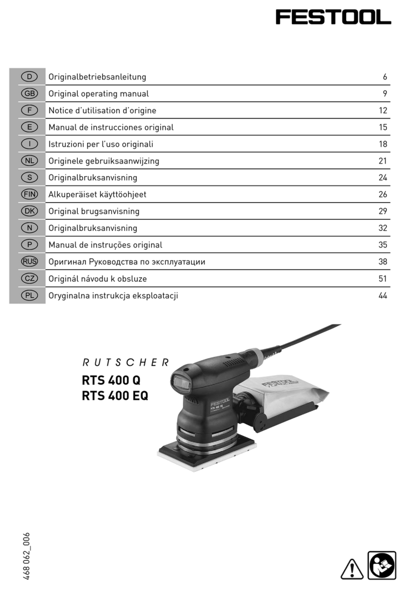 Festool RTS 400 Q Installation instructions