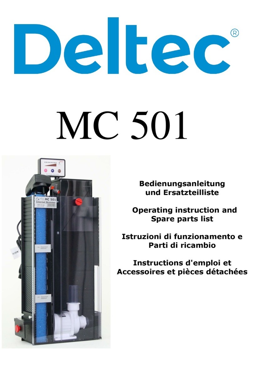 Deltec MC 501 Operating instructions and spare parts list