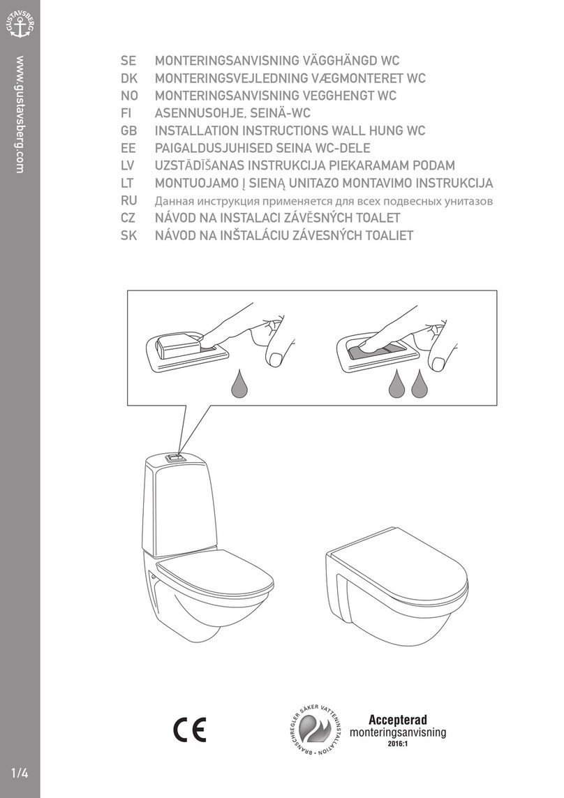 Villeroy & Boch Gustavsberg 4330 installation instructions