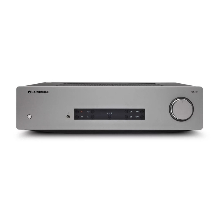 Cambridge Audio CXA61 user manual