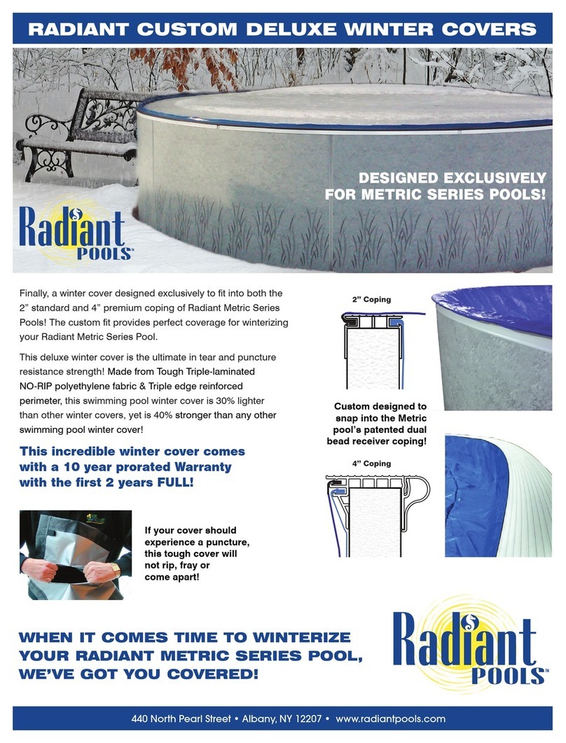 Radiant Pools Metric Series quick start guide