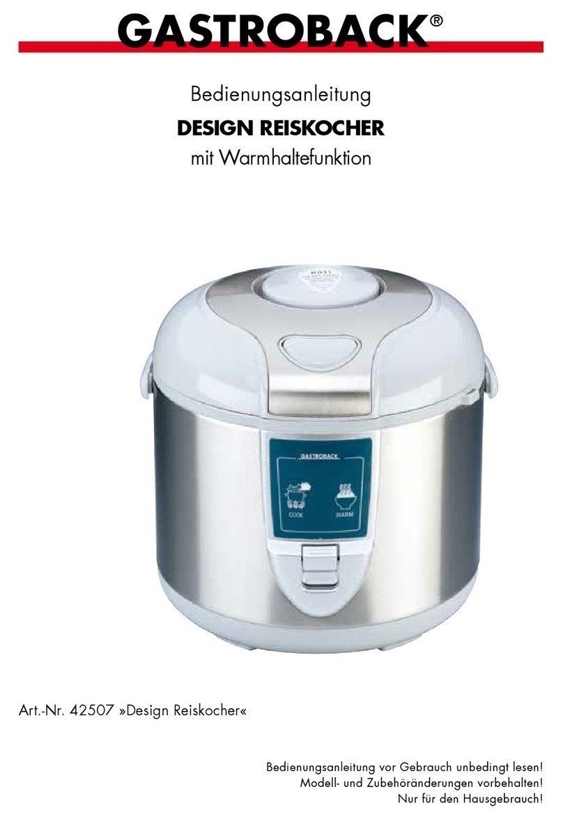 Gastroback 42507 User manual