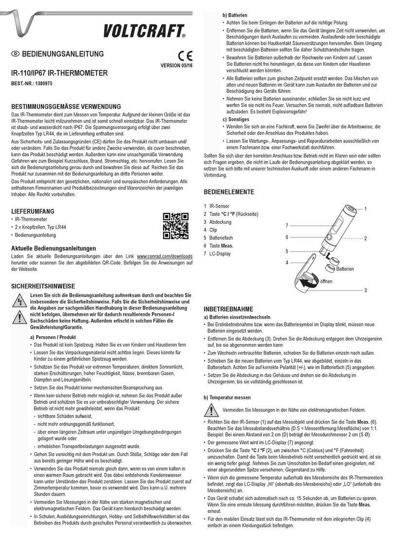 VOLTCRAFT 1380975 User manual